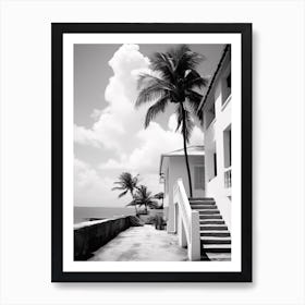 Barbados, Black And White Analogue Photograph 1 Art Print