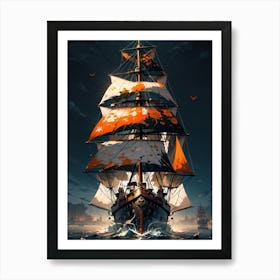 Pirate Ship Art Print