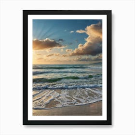 Sunset On The Beach 2 Art Print