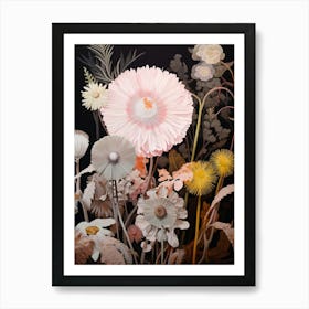 Flower Illustration Everlasting Flower 1 Art Print