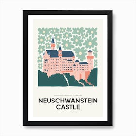 Neuschwanstein Castle Germany Travel Matisse Style Art Print