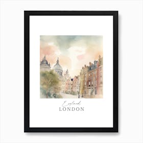 England London Storybook 2 Travel Poster Watercolour Art Print