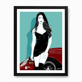 Selina - Retro 80s Style Art Print