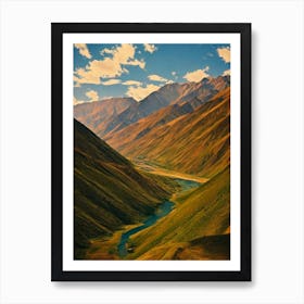 Hemis National Park India Vintage Poster Art Print