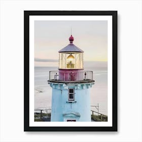 Lighthouse At Dusk 1 Art Print