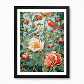 Birds On A Branch 1 Art Print