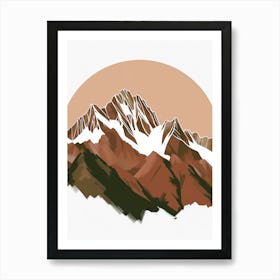 Mountain Peaks Art Print