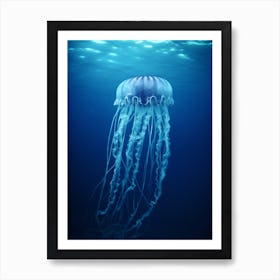 Box Jellyfish Ocean Realistic 2 Art Print