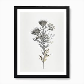 Silver Torch Joshua Tree Gold And Black (3) Art Print