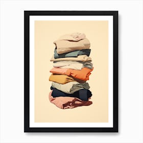 Stack Of Clothes 4 Art Print