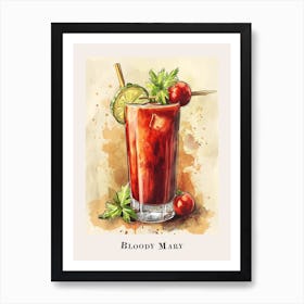 Bloody Mary Tile Poster 3 Art Print