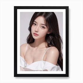 Korean Model Art Print