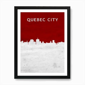 Temp City Red Art Print