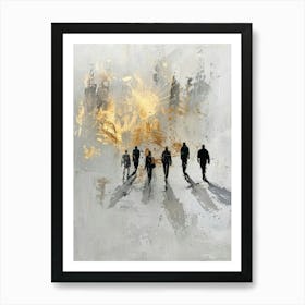 People Walking 2 Art Print