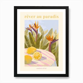 Rêver Au Paradis - Lemon Art Print