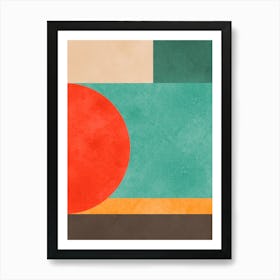 Color geometry in harmony 6 Art Print