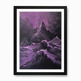 'The Purple Sea' Art Print