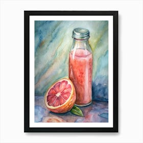 Grapefruit Juice Usa Art Print