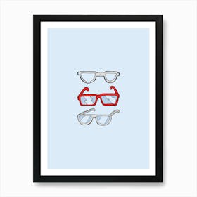 Pair Of Glasses Art Print