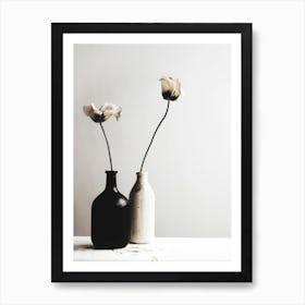 Black And White Vase No 2 Art Print