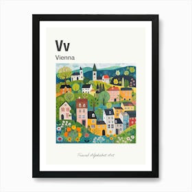 Kids Travel Alphabet  Vienna 2 Art Print