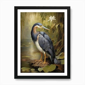 Heron In The Swamp art print 1 Art Print