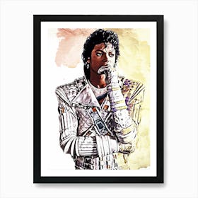 Michael Jackson king of pop music 23 Art Print