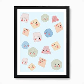 Happy dungeons and dragons dice Art Print