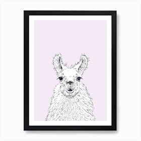 Llama Art Print