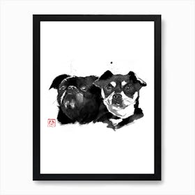 Two friends Art Print