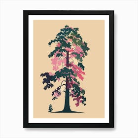 Balsam Tree Colourful Illustration 2 1 Art Print