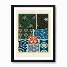 Japan Pattern, Albert Racine 2 Art Print