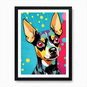 Pop Art Cartoon Chihuahua1 Art Print