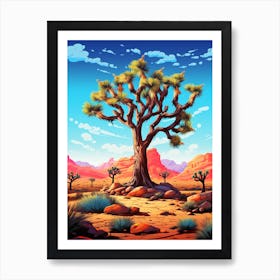 Joshua Tree In Nat Viga Style (2) Art Print