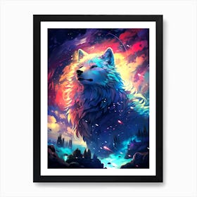 Wolf Painting Art Print