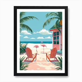 Eagle Beach, Aruba, Matisse And Rousseau Style 4 Art Print