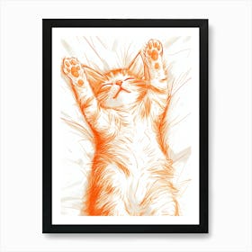 Orange Cat 2 Art Print