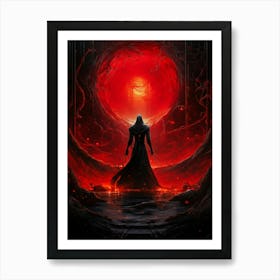 Dark Lord Of The Rings Art Print