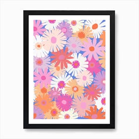 Crepe Paper Flowers In Springtime Art Print