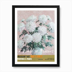 A World Of Flowers, Van Gogh Exhibition Chrysanthemum 4 Art Print