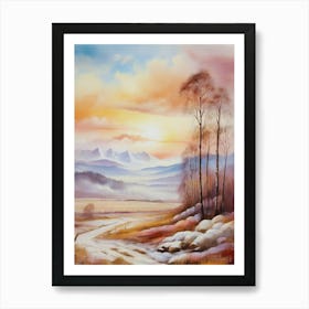 Landscape With Trees 1 Art Print