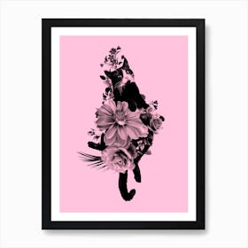 Flower Cat Art Print
