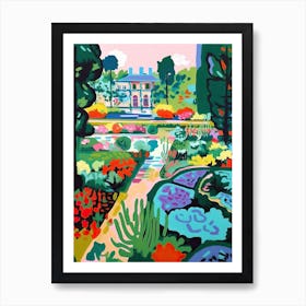 Versailles Gardens, France, Painting 3 Art Print