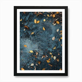 Autumn Leaves On The Ground 4 Art Print