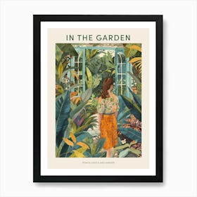 In The Garden Poster Powys Castle And Garden United Kingdom 1 Art Print