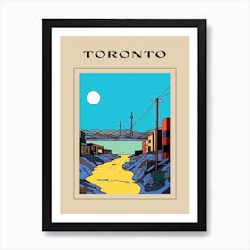 Minimal Design Style Of Toronto, Canada 1 Poster Art Print