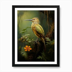 Sunlit Serenade: Sunbittern Jungle Bird Decor Art Print