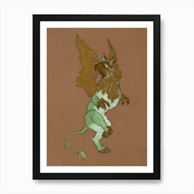 The Gryphon (1915), Alice in Wonderland Art Print