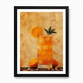 Orange Cocktail 20 Art Print