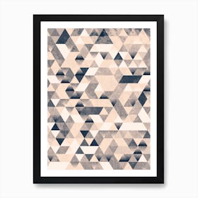 Triangle Mono Art Print